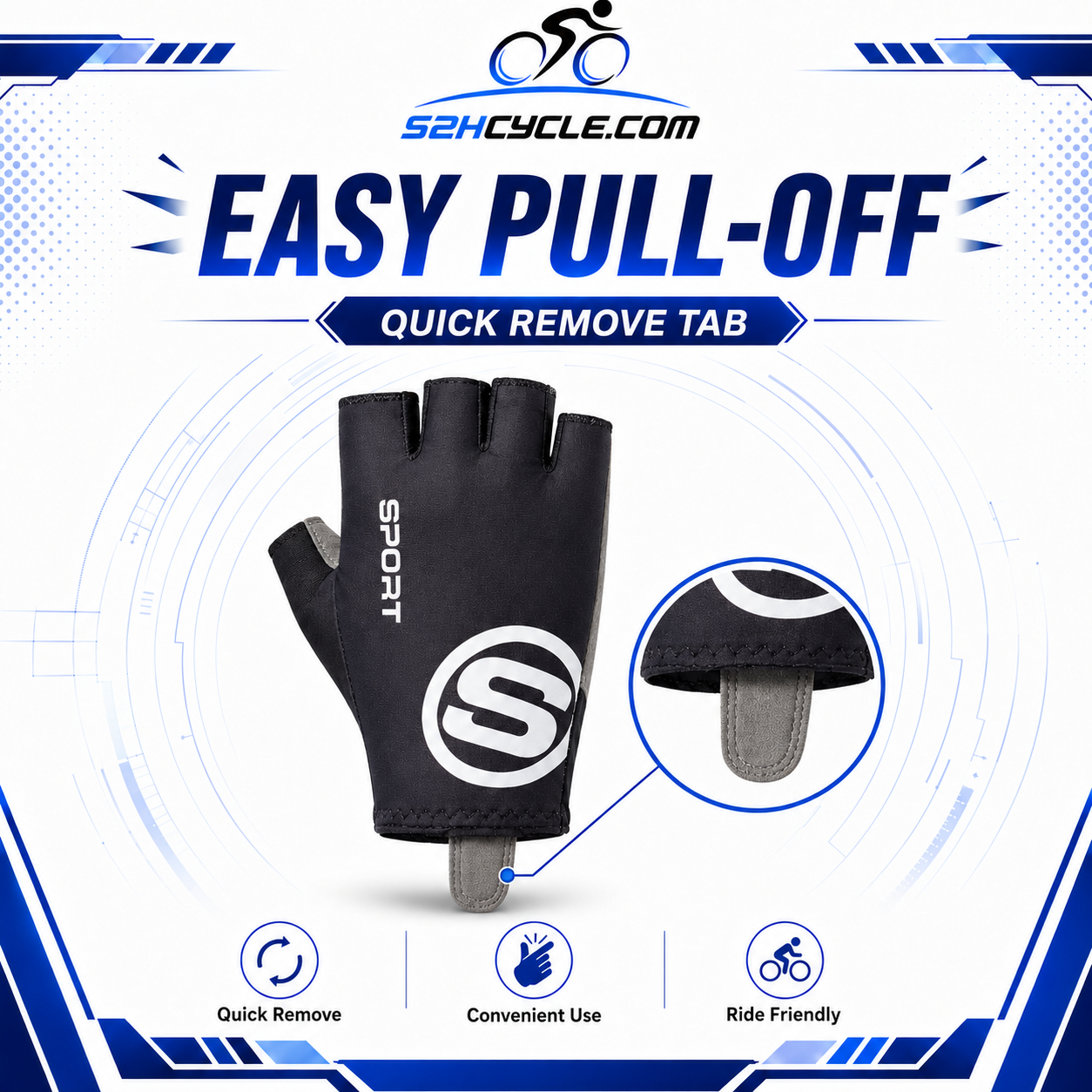 CP GLV02 ROAD BIKE SUPERLITE CYCLING GEL GLOVE - Image 10