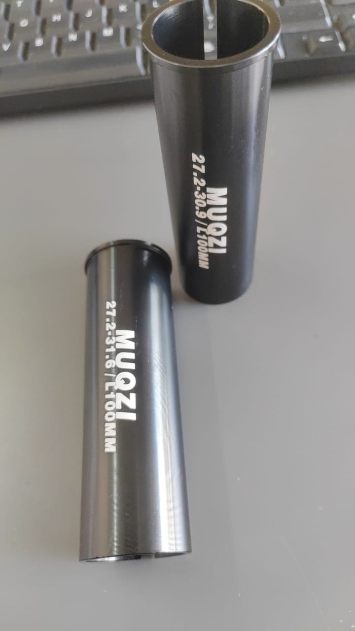 CP 100mm Long Seatpot Shim Seat Post Tube Adapter - Image 2