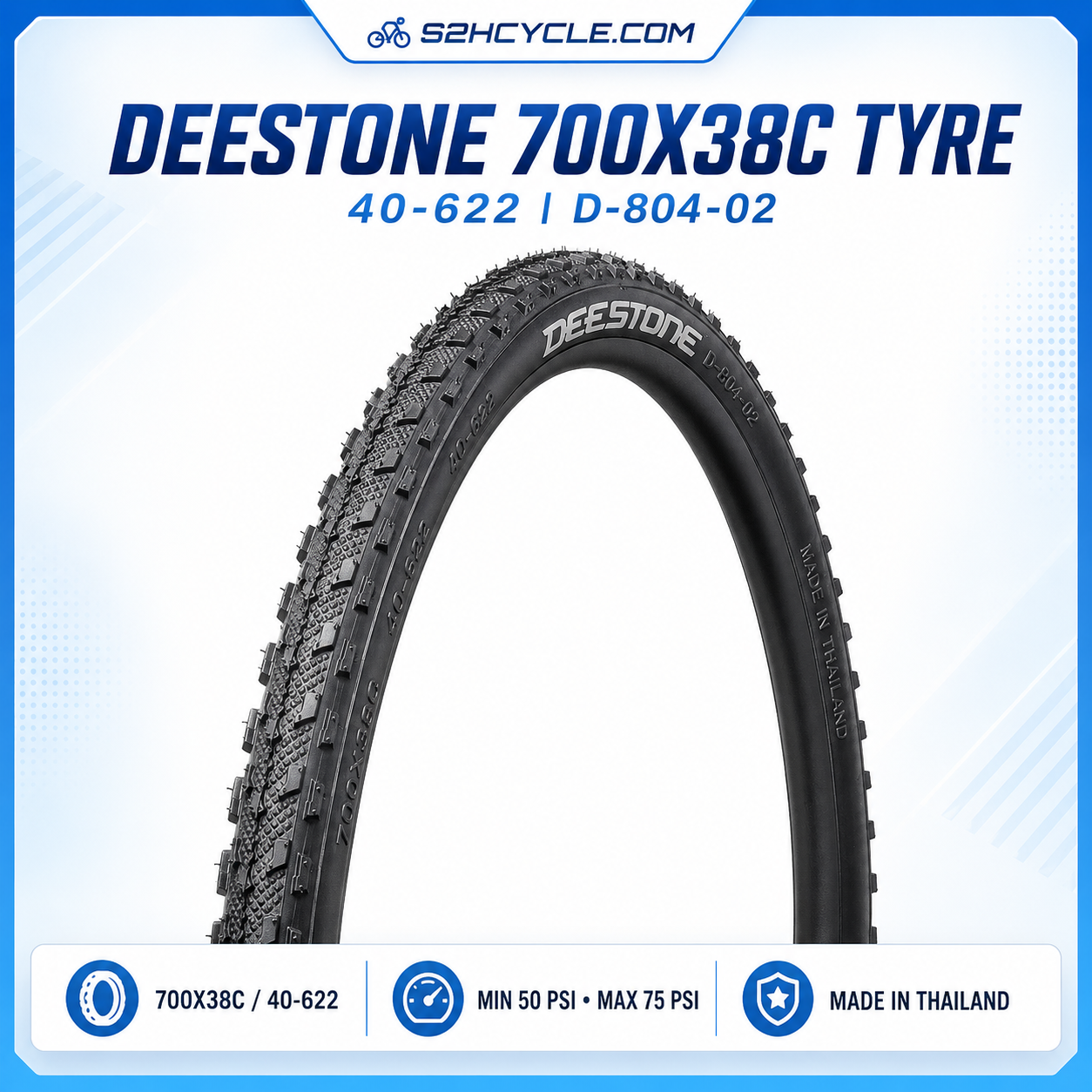 DEESTONE 700X38C 40-622 D-804-02 Tyre