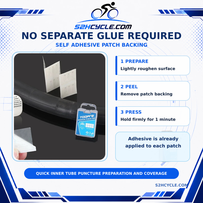 TOOPRE TOL20 Glueless Inner Tube Patch Kit - Image 3